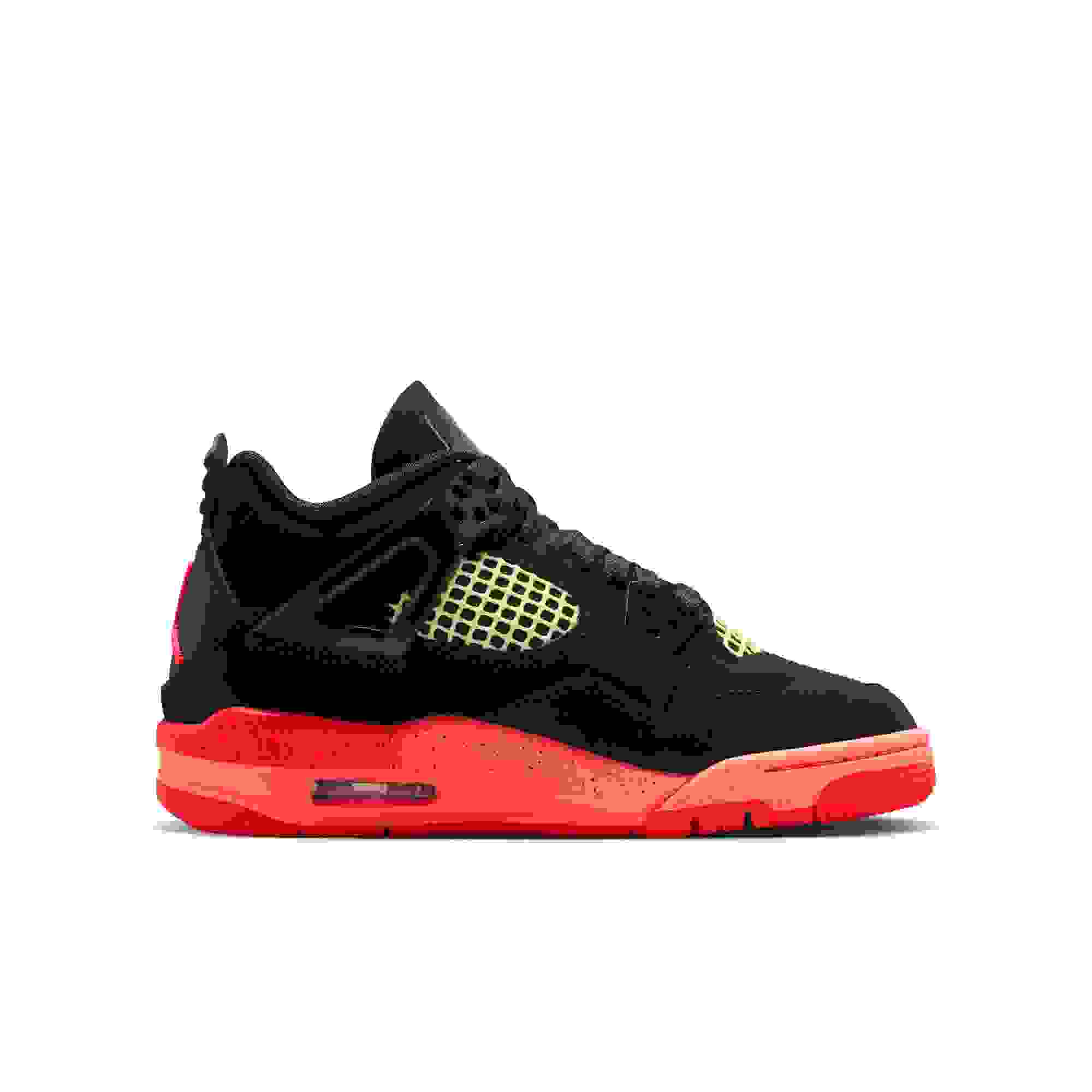 Jordan 4 Retro Grade School Kids' "Black & Infrared 23" Shoe